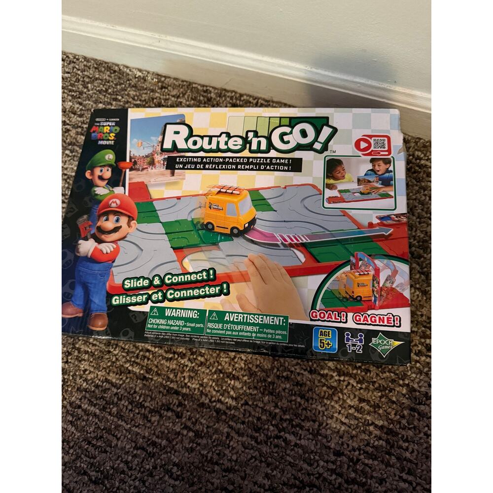 Super Mario Bros Movie Route n GO Epoch Games Action Puzzle Board Game